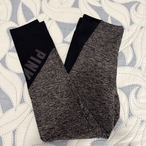 Victoria Secret’a PINK Athletic Leggings in Black & Heather Gray